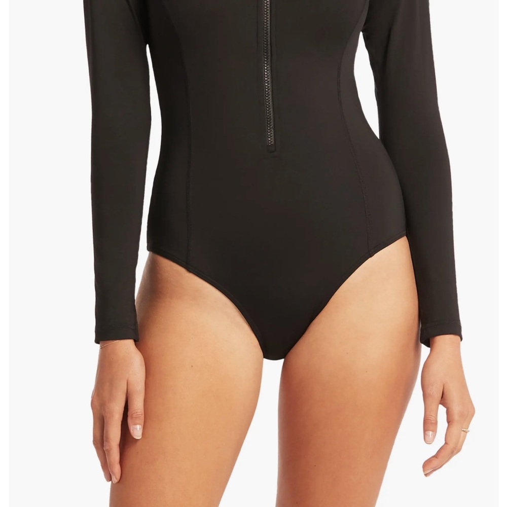 NWT Sea Level Zippered Long Sleeve One-Piece Swimsuit - Picture 4 of 14